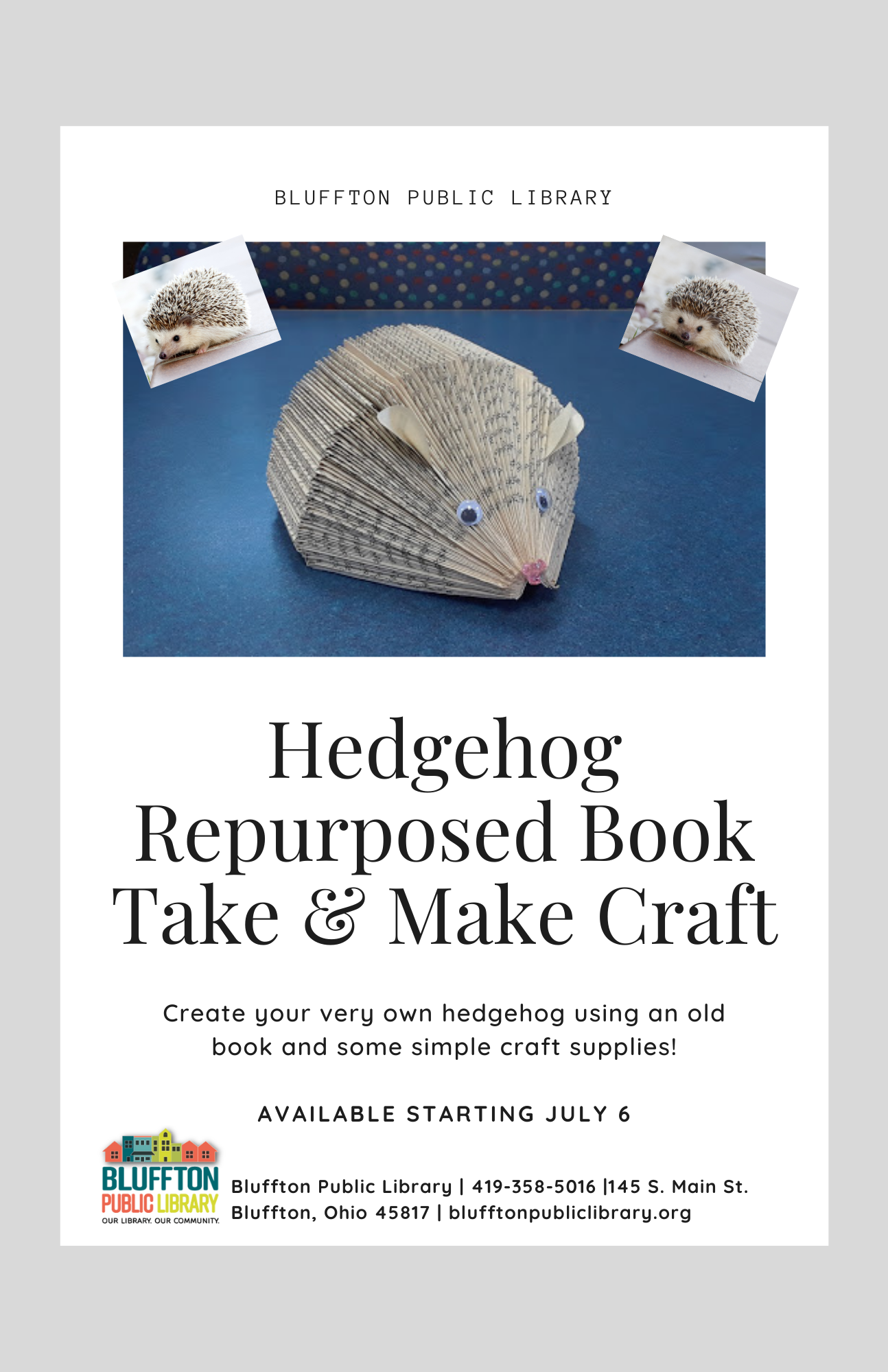 Adult & Teen Take & Makes available! | Bluffton Public Library